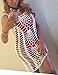 shermie Women's Hollow Out Swimsuit Cover Ups Hollow Out Short Beach Bikini Coverups White Small