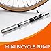 Best Mini Bicycle Pump by Luvao® - Amazing for Bicycles, Prams and Wheelchairs - Durable and Light - Compatible with Presta and Shrader Valves - 100% Satisfaction Guarantee
