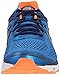 ASICS Men's GT 1000 4 Running Shoe, Electric Blue/Silver/Flash Orange, 9.5 M US