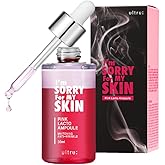 I'M SORRY FOR MY SKIN Facial Skin Ampoule, Korean Skin Care Serum for Face with Centella Asiatica and Hyaluronic Acid, Moisturizing & Glowing Effect (Pink Lacto Ampoule)