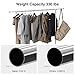 Sable Garment Rack, Multi-Function Commercial Grade Clothes Rolling Rack 330 lbs Load on 4 Wheels, Easy to Assemble, Comes with Free Foldable Storage Box, Heavy Duty Steel - Chrome