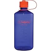 Nalgene Sustain Tritan BPA-Free Water Bottle Made with Material Derived from 50% Plastic Waste (Using ISCC Certified Mass Balance), 32 OZ, Narrow Mouth, Periwinkle