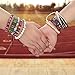 USA Annabel Friendship 7 Chakra Tribal Leather Bracelet for Women Men - 10PCS Wooden Bead Hemp Rope Boho Wood Hemp Bracelet Wristband