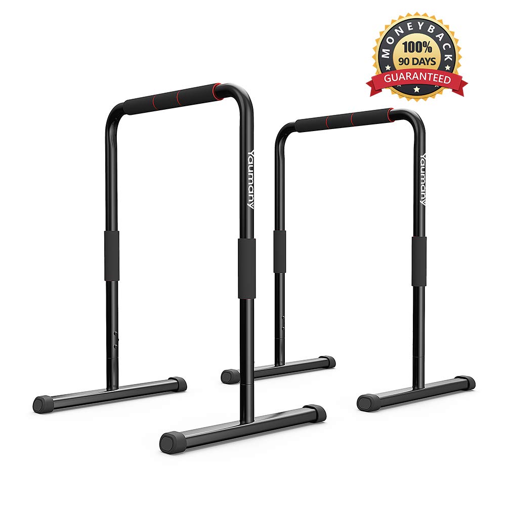 Yaumany Dip Bars Fitness Parallette Station Dip Stands Upgraded for