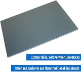 Essential Arts 100x150mm Double Sided Soft Lino Polymer Blocks Pack of 10 view 4