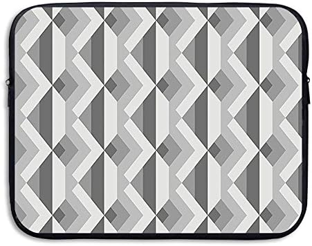 XINSHOU Triangles With Parallel Lines In Dark And Light Retro Minimalist Pattern Artwork Laptop Sleeve Case Bag Cover For 13-15 Inch Notebook Computer 15 Inch