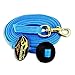 Southwestern Equine 24′ Flat Cotton Web Lunge Line with Bolt Snap & Rubber Stop (Turquoise, 24′)thumb 2