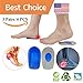 Heel Protectors, Heel Cups Sleeve, New Material, Heel Cushion, Great for Heel Pain, Heel Spur Cracked Heels, Heal Dry, Cracked Heels. (Gel Heel Pads)