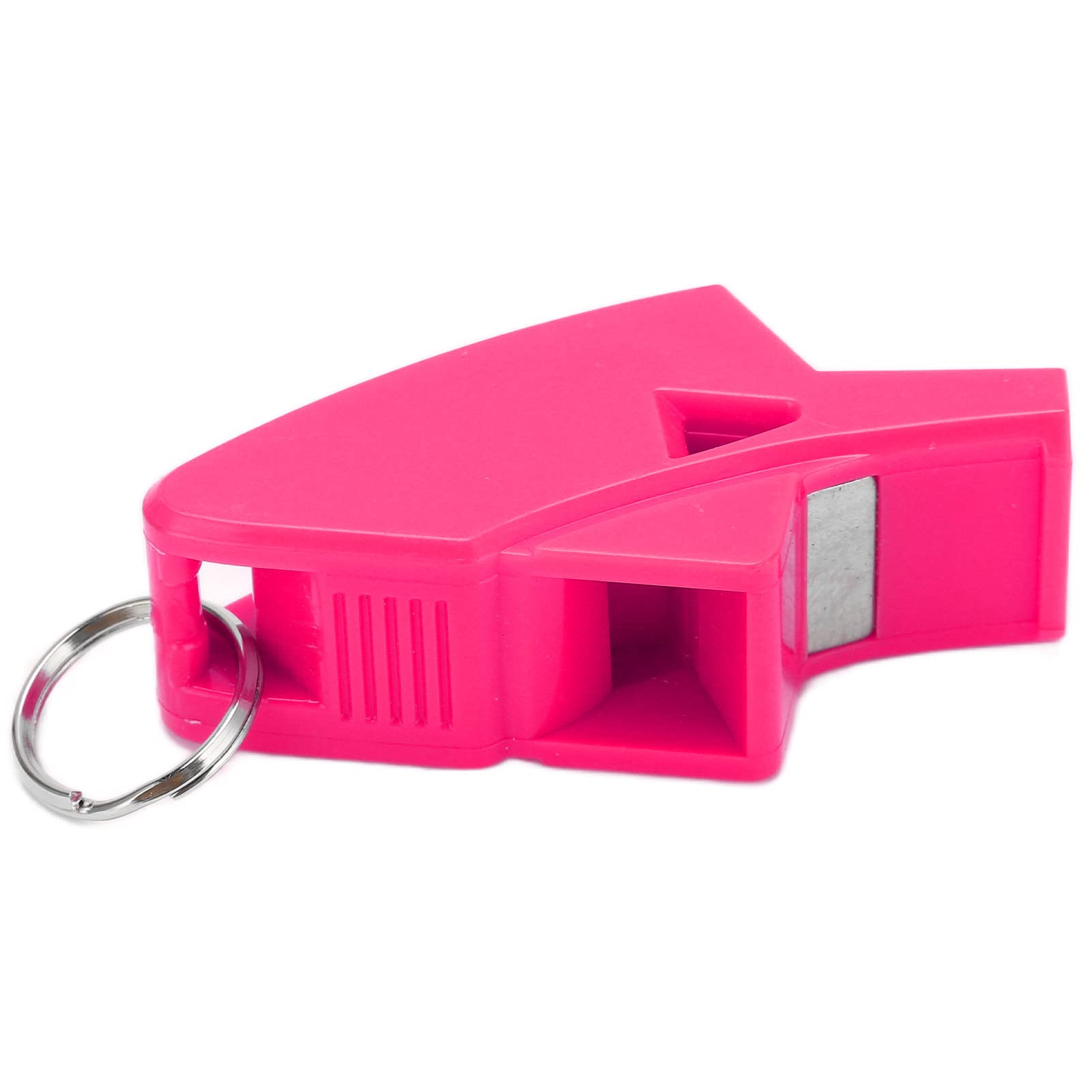 AUHX Referee Dolphin Whistle, Resonant Whistle for Competition Sports (Pink Red)