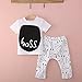 Toddler Baby Boys Short Sleeve T-shirt Tops + Harem Pants Outfits Clothes Set 2pcs