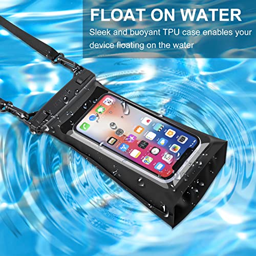 HAISSKY Large Waterproof Phone Pouch Floating Dry Bag for iPhone 13 12