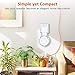 Matone Outlet Wall Mount Holder for 3rd Generation & Mi AI, A Space-Saving Solution for Your Smart Home Speakers, Clever Accessories with Cord Arrangement Hide Messy Wires - White