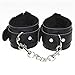 Open Breathable Mouth Ball Paly Ball and Handcuffs for Women Men Black