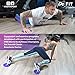 DeFiT Resistance Bands & Exercise Sliders – Exercise Bands & Sliders – Best 80 Day Obsession and Beachbody Set with 4 Workout Bands & 2 Core Sliders + Unique Workout iOS/Android App + Videos + eBooks