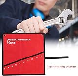FTVOGUE Red Roll Up Tool Bag Wrench Spanner Screwdriver Pliers Storage 10 view 4