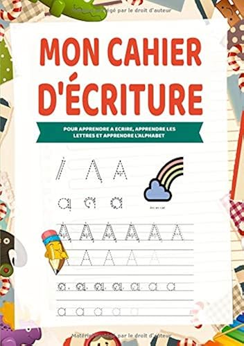 Download Mon Cahier d'écriture: Apprendre lettre majuscule - Pour apprendre a ecrire, apprendre les lettres et apprendre l'alphabet PDF