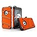 Zizo BOLT Series compatible with iPhone 6 Plus Case Military Grade Drop Tested Tempered Glass Screen Protector Holster iPhone 6S Plus ORANGE BLACK