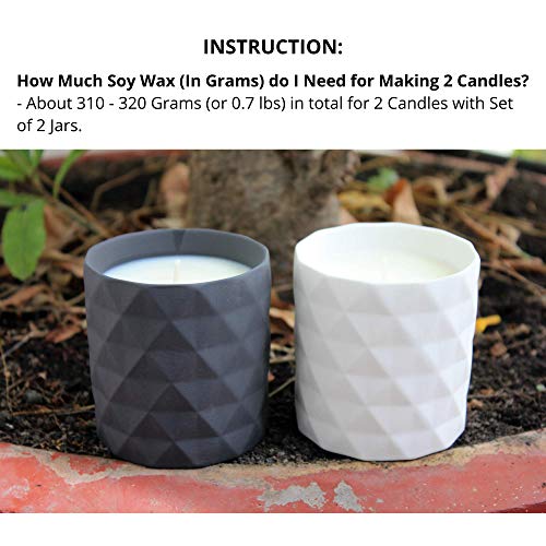 2 Diamonds+Pattern+Ceramic+Candle+Containers
