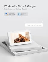 nooie 2K Baby Monitor Pet Camera 360 Pan Tilt Wi-Fi App Night Vision Alexa view 7