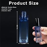 LOPHE 20ml Perfume Atomiser Set 3 Refillable Glass Bottles Gradient Blue view 2