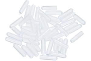 uxcell 50pcs Rubber End Caps 3mm(1/8 inch) ID Vinyl PVC Round Tube Bolt Cap Cover Screw Thread Protectors Clear