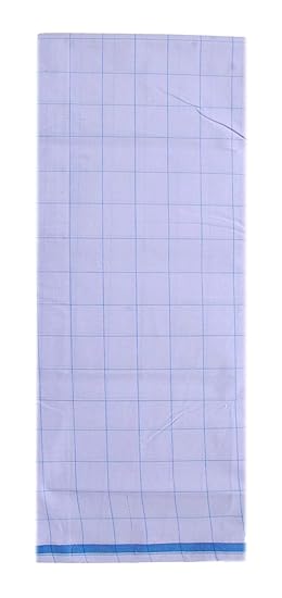 Men's Cotton Lungi (White, Free Size