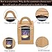Clear Bakery Pastry Brown Kraft Paper Single Cupcake Boxes With Window And Handle Wholesale(50PCS)