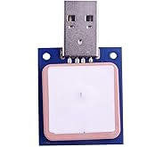 Geekstory USB GPS Module Antenna Supports GPS+GLONASS Beidou Built-in Flash for Arduino Pixhawk I-P.EX Compatible, Better Than VK-162