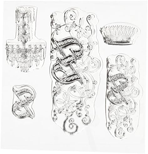 Something Tattered Z Initial Monogram Clear Stamps, 4 by 4-Inch