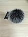 Roniky Newest Large Genuine Fox Fur Pom Pom Keychain Bag Purse Charm Gold Ring Fluffy Fur Ball (5.9