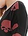 Allegra K Women's Scoop Neck Drop Shoulder Printed Tunic Knit Shirt Red-Skull M (US 10)