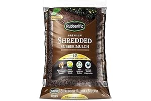Rubberific 0.8 cu ft Shredded Rubber Mulch (Brown)