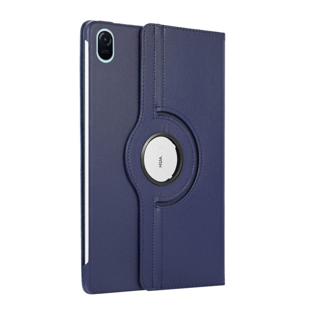 INSOLKIDON Compatible with Case for HUAWEI HONOR PAD 8 12 Inch Tablet, Full Coverage Ultra Slim leather Cover Case with folding Stand Cover Rugged with Auto Sleep/Wake (Navy blue)