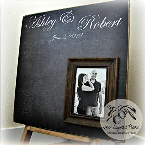 Wedding Guest Book Alternative 20X20 100 to 150 signatures The Sugared Plums Frames