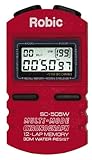 Robic SC-505W 12 Memory Stopwatch (Red)