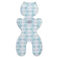 Topwon Baby Head Support Pillow Breathable 3D Mesh Cool Curshion Liner for Stroller,Pushchair,Car Seat (Blue)