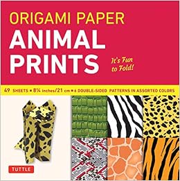 Amazoncom Origami Paper Animal Prints 8 14 49