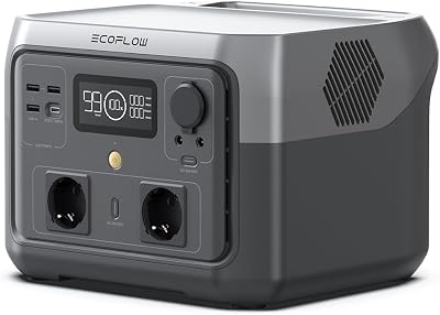 EcoFlow RIVER 2 Max tragbare Powerstation, 512Wh Solargenerator mit LiFeP04