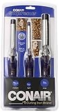 Conair Supreme Triple Curling Iron Pack 1/2 inch 3/4 inch and 1 inch New