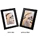 Ideolco 2 Pack Picture Frame 5x7 Black Photo Frame Picture - Made of Solid Wood and Acrylic HD plexiglass to Display Pictures 4x6 with Mat or 5x7 Without Mat for Set Wall and Desktop Display