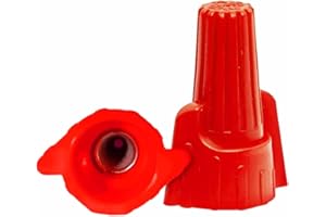 SYSTELED Red Winged Electrical Wire Bulk 500 Pack Large Twist-on P13 Type Screw Terminals 18-8 AWG 600V Wire Connectors Standard Type