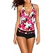 Goddessvan Women's Tankini Sets With Boy Shorts Swimwear Two Piece Swimsuits Plus Size