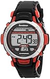 Armitron Sport Women's 45/7036RED Red Accented Black Resin Strap Digital Chronograph Watch