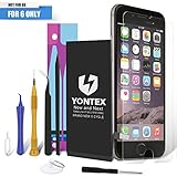 YONTEX Battery for Apple iPhone 6 with Complete Repair tools,Instructions and Screen Protector[24-Month Warranty] (iPhone 6)