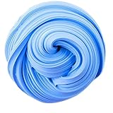 Fluffy Slime, 6 Ounce Baby Blue Putty Floam Slime with Storage Container Sensory Play Stress Relief Toy ADHT ASMR No Borax with Nice Fragrance for Kids and Adults (blue slime)