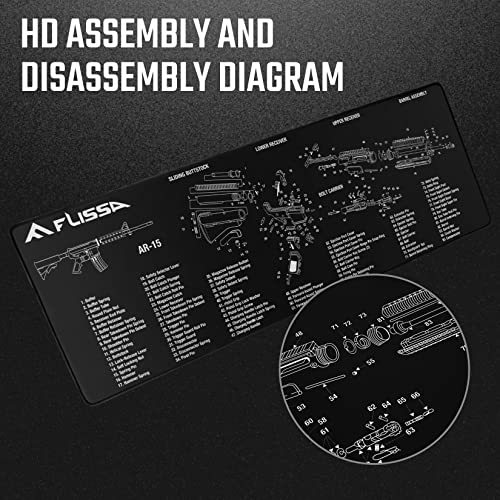 FLISSA Gun Cleaning Mat, Non-Slip Double Thickness Gun Mat, 12\