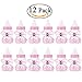NUOLUX Feeder Style Candy Bottle Gift Box Baby Shower Favors 12pcs (Pink)