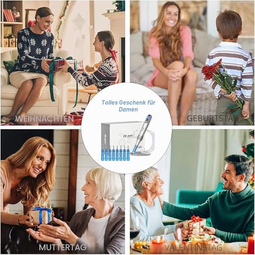 Dr. pen Ultima M8S Professional Microneedling Pen: Wireless Derma Pen, Easy to Use, LED Display, 9 Replacement Cartridges, Authentic Dr Pen Microneedling for Professionals and Home