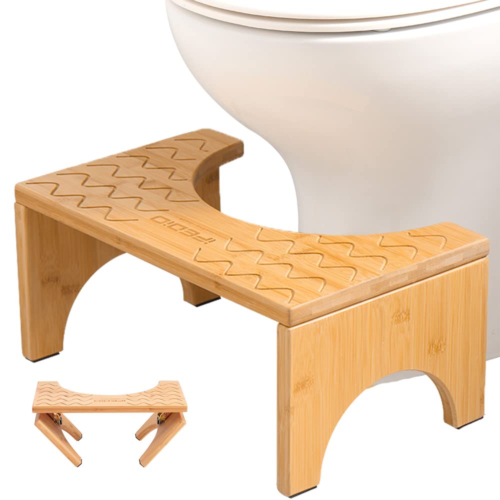 Mua iFedio Toilet Stool, Poop Stool,Bamboo 7 Inch Toilet Potty Stool ...