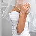 L'ivresse 2 Layers Short Bridal Veil Wedding With Comb Pencil Edge bachelorette